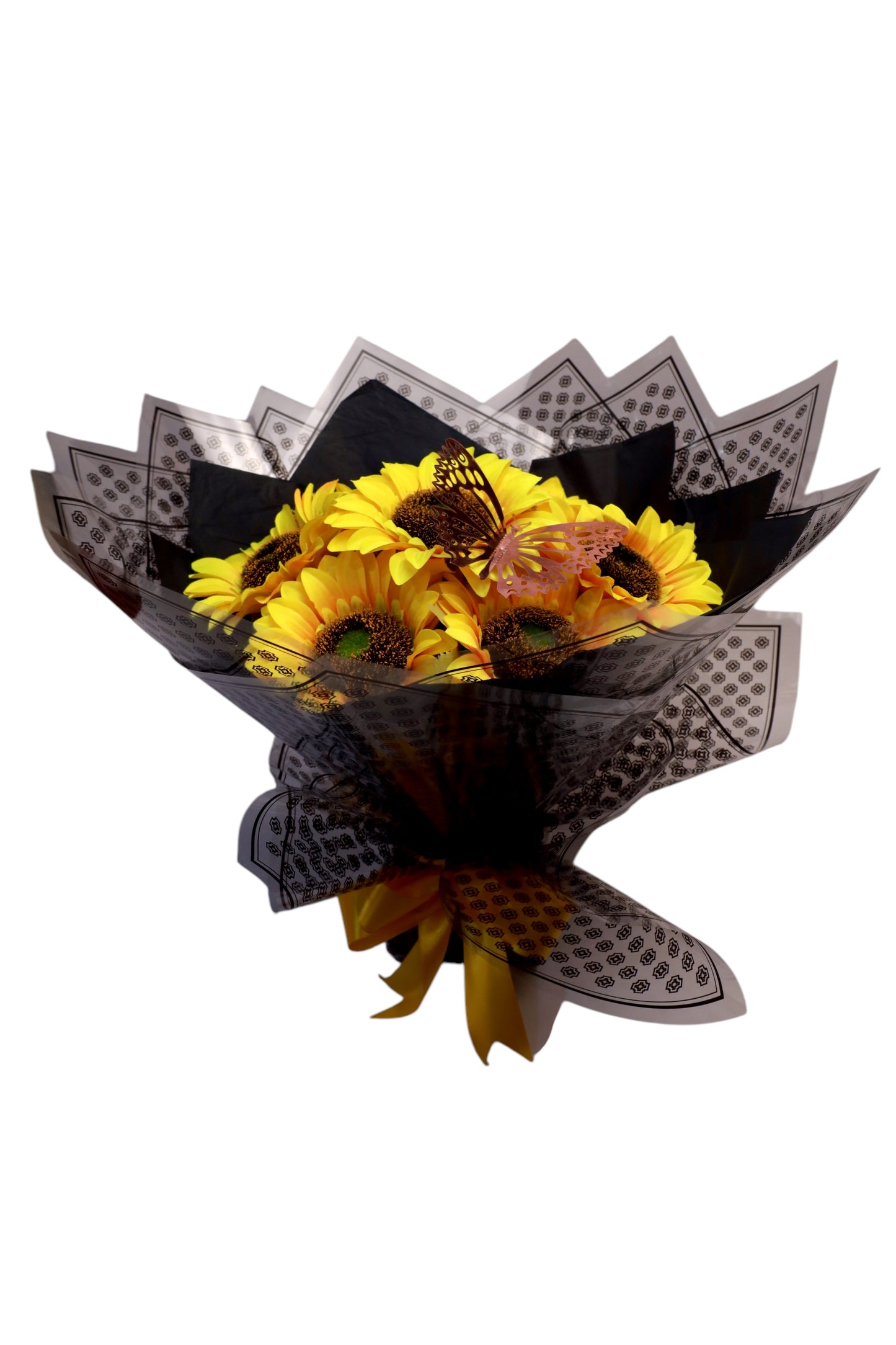 Arreglo de girasoles artificiales