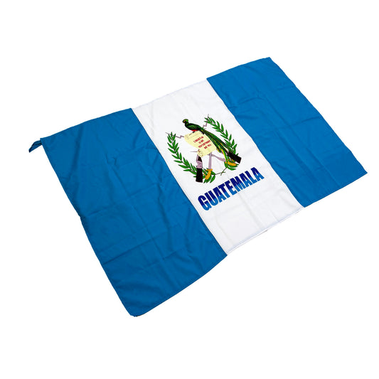 Bandera de tela lino de Guatemala
