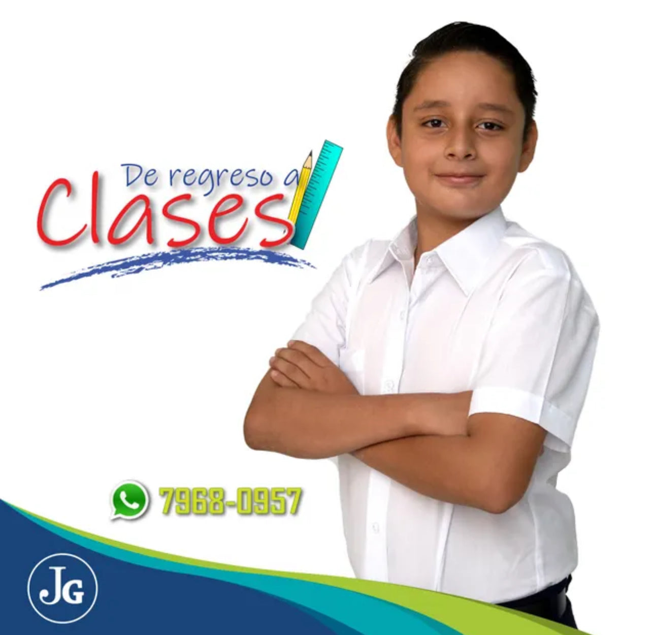 camisa escolar blanca para niño