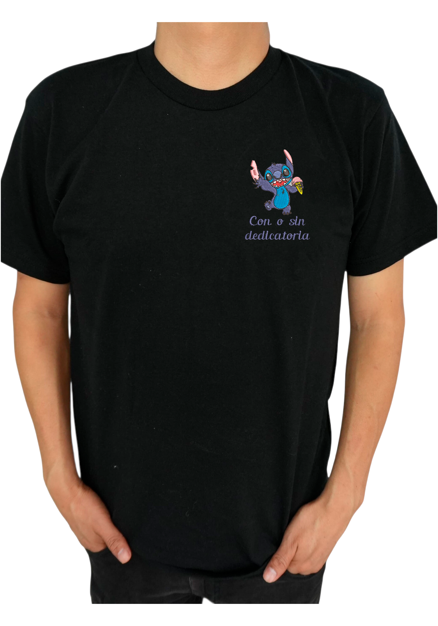 Camiseta con logo bordado personalizado