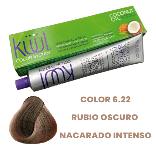 Tinte kuul color rubio oscuro nacarado intenso