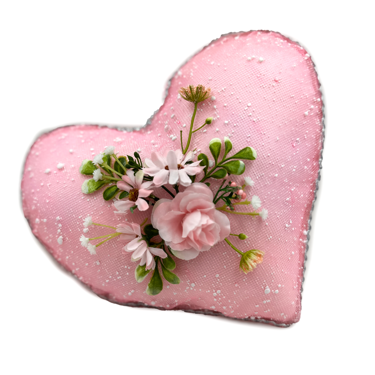 Cojín rosado para anillo de quince años