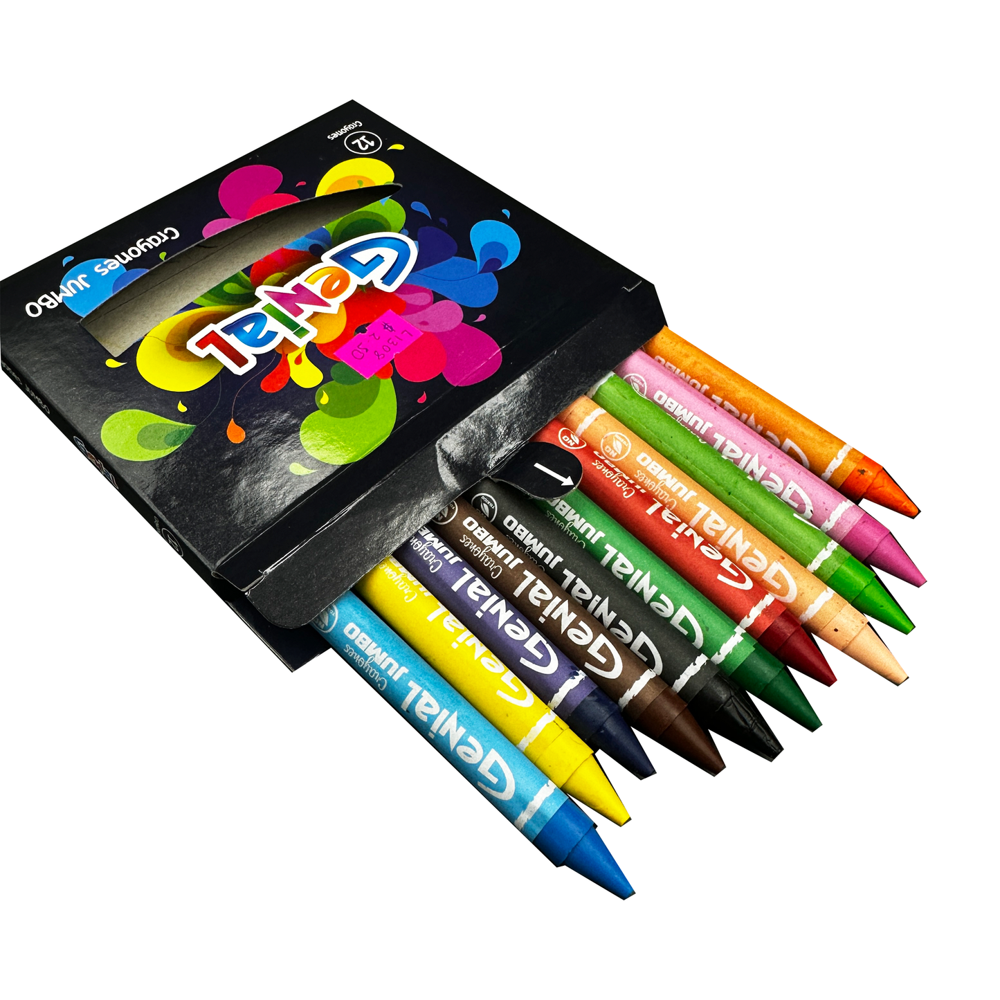 Caja de crayola, marca genial
