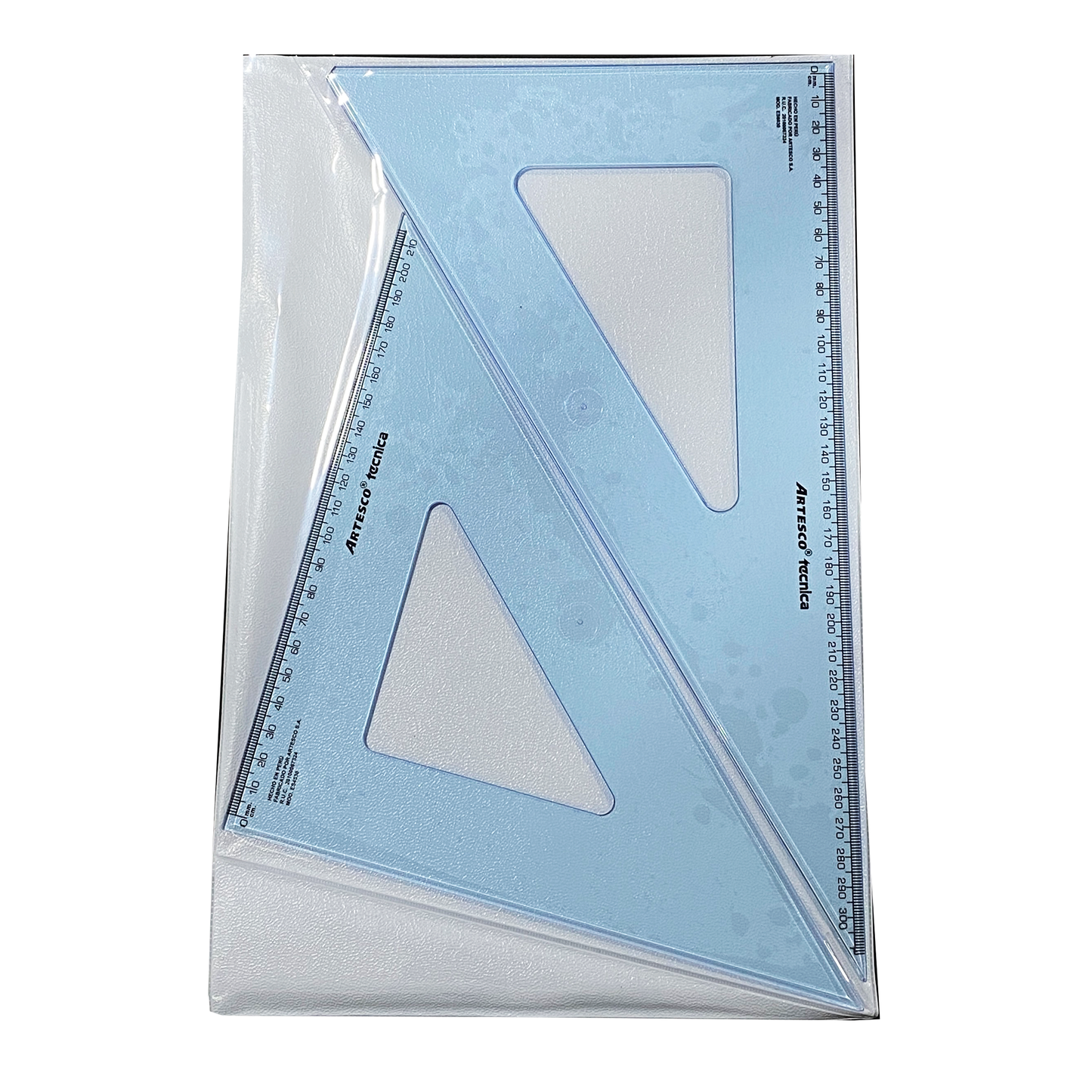 Juego de escuadras para dibujo técnico