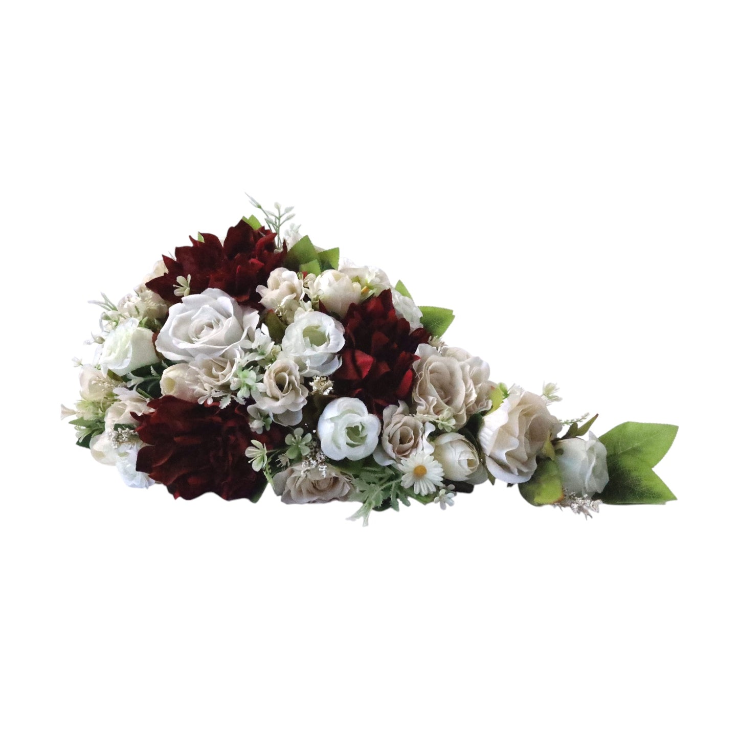 Ramo Bouquet para novia con rosas rojas y blancas