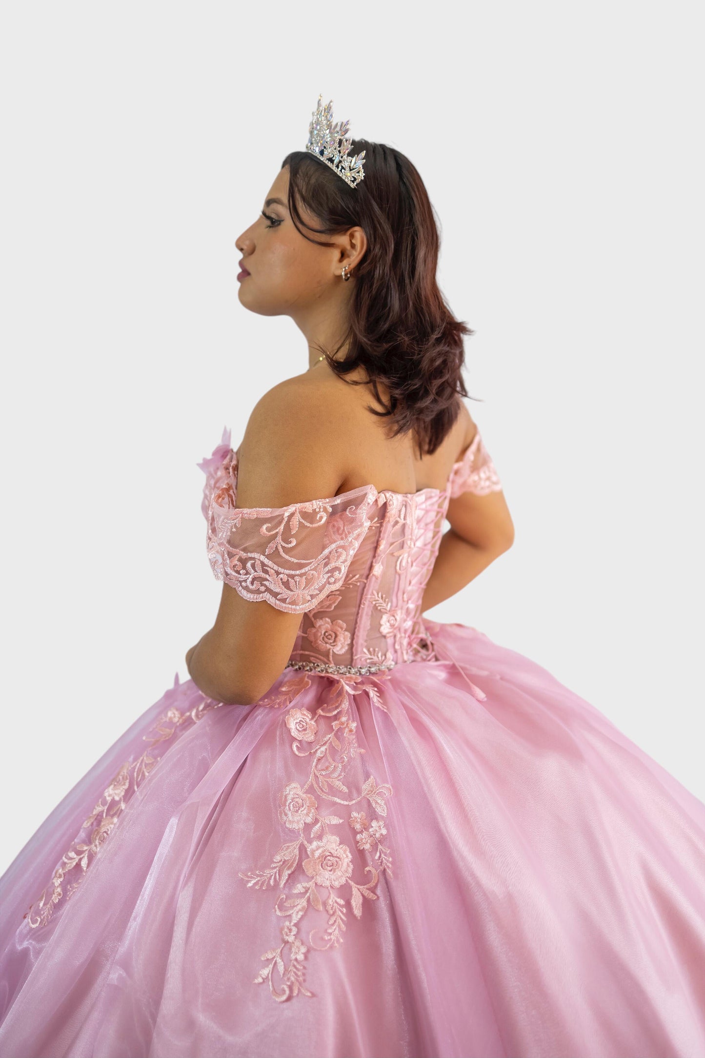 Vestido de quince años rosado