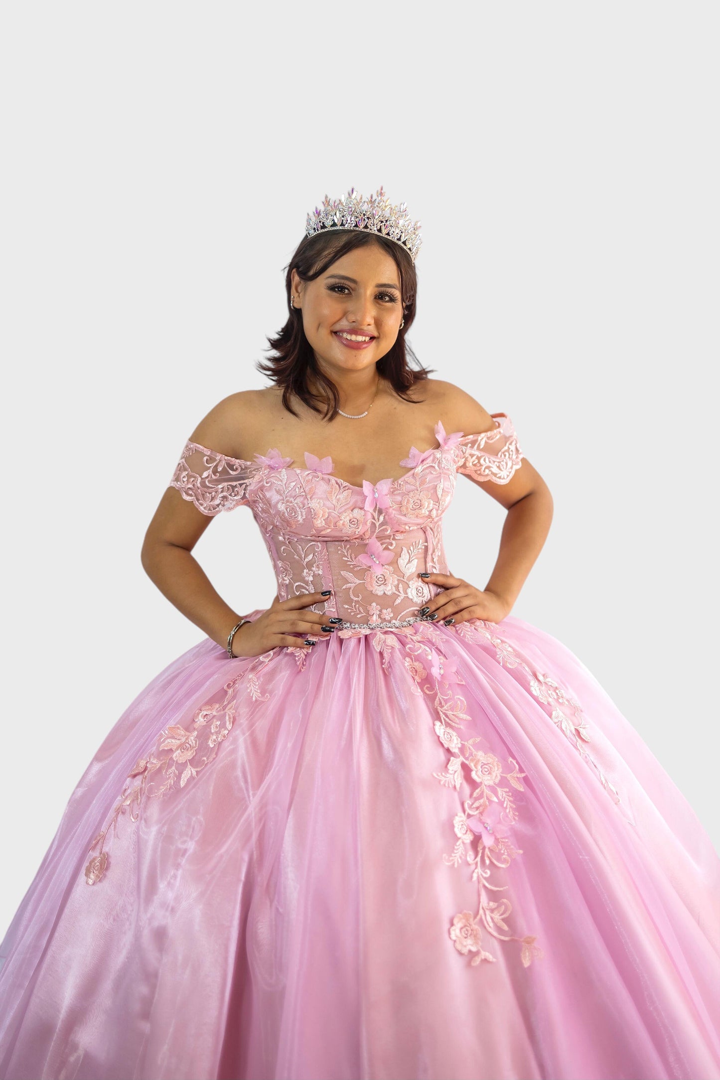 Vestido de quince años rosado