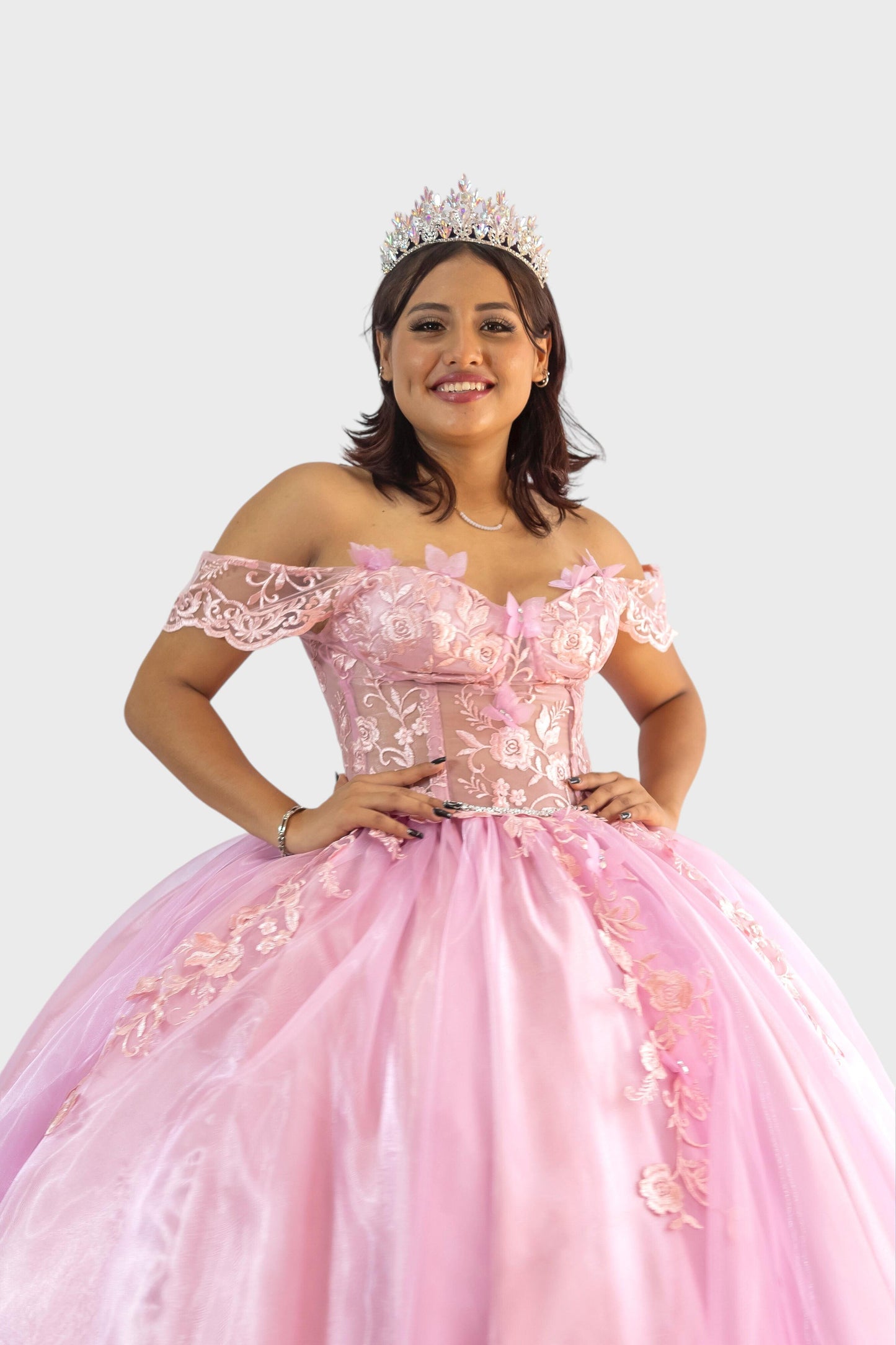 Vestido de quince años rosado