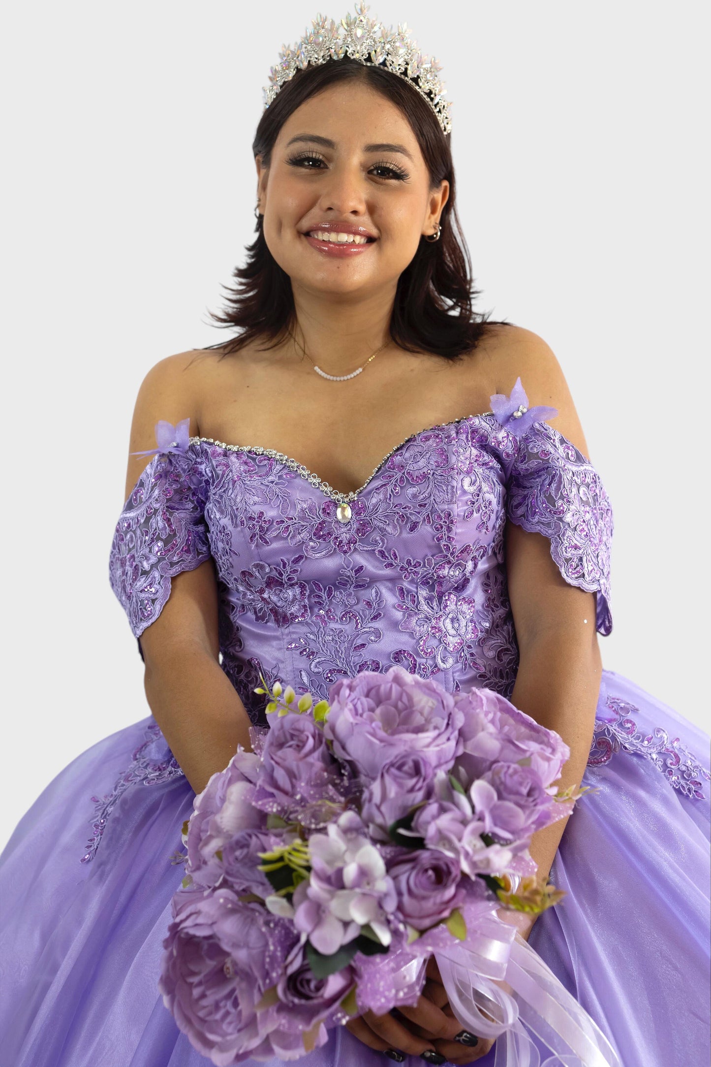 Vestido de quince años morado