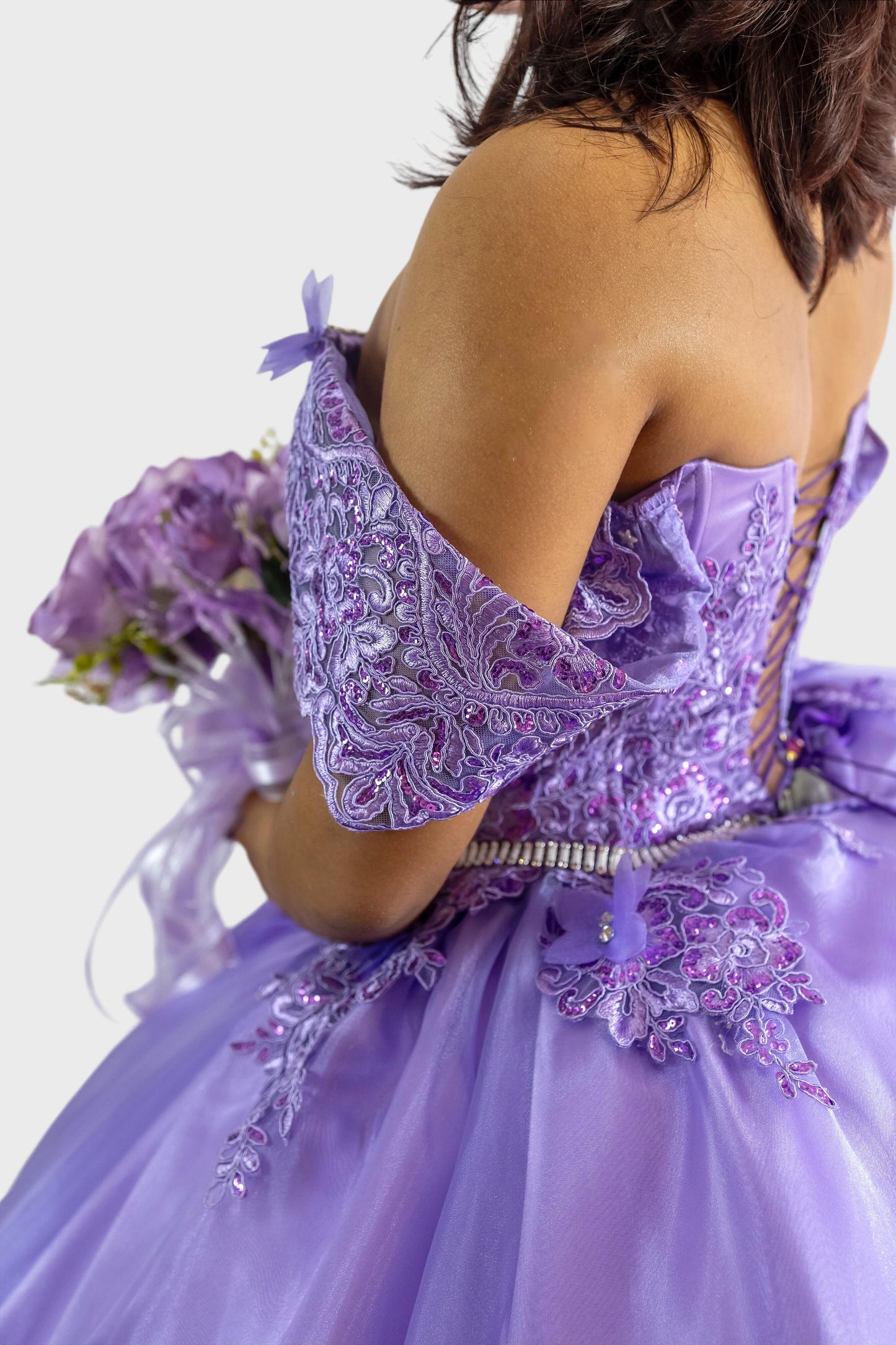 Vestido de quince años morado