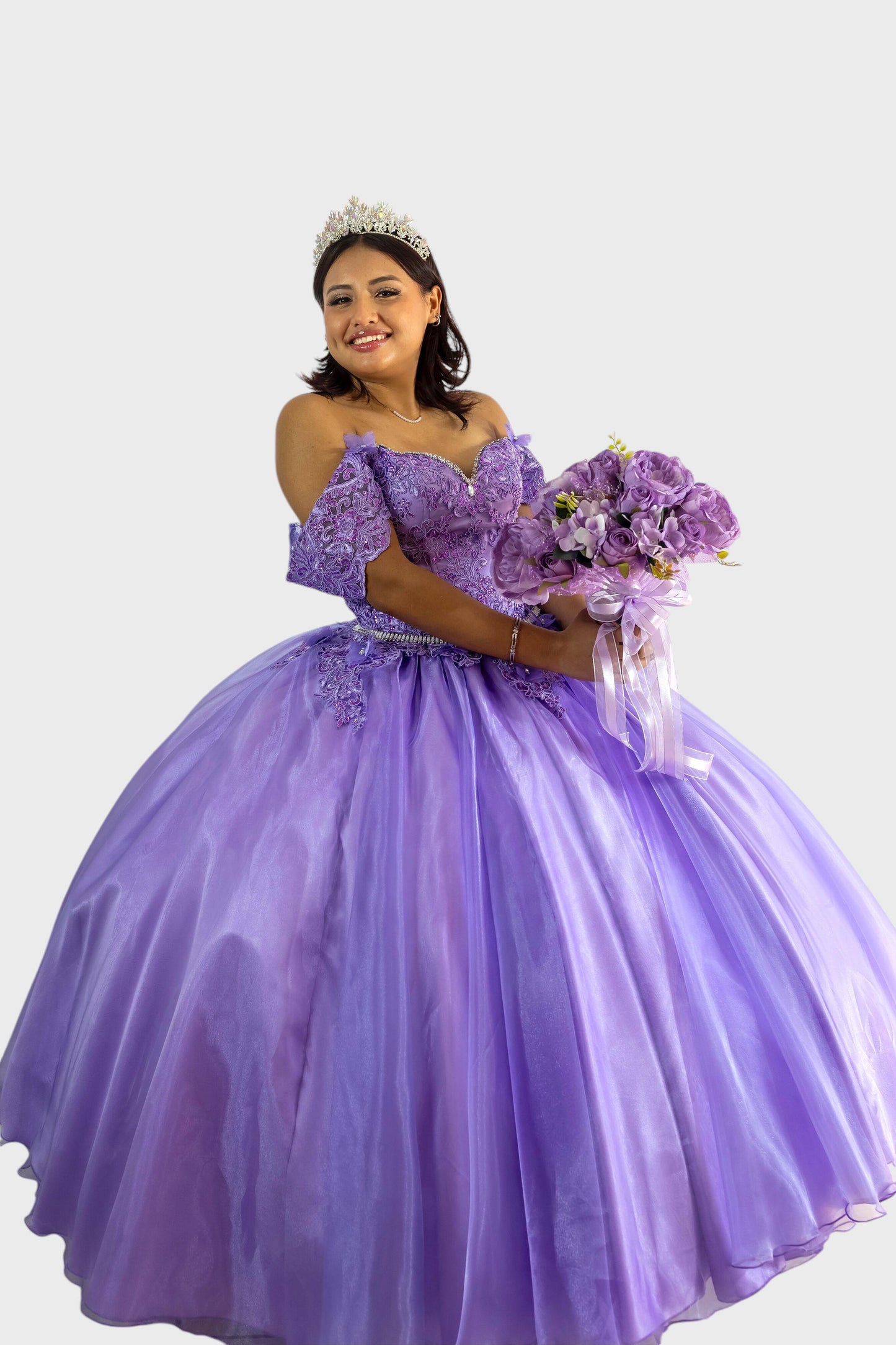 Vestido de quince años morado