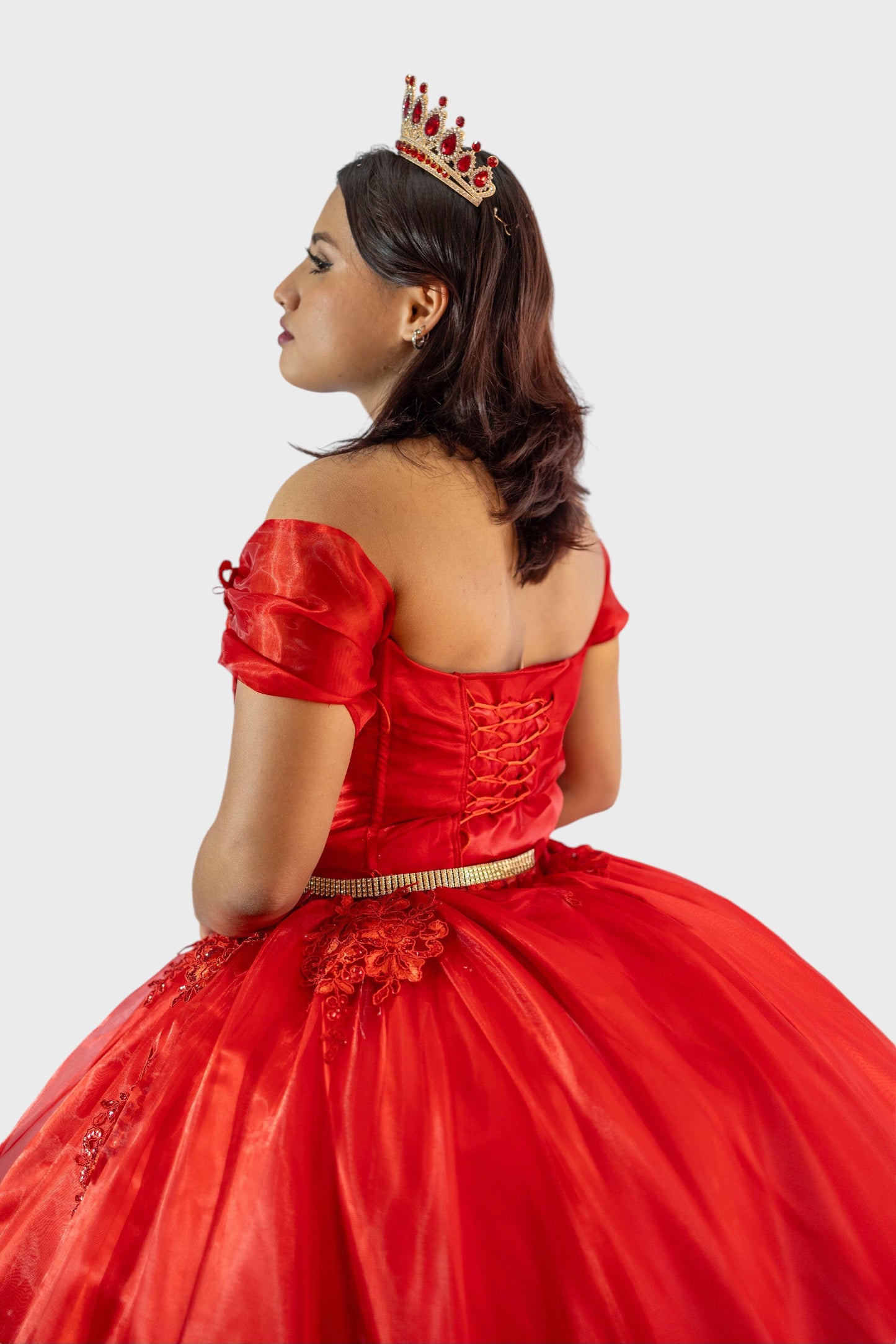 Vestido de XV años rojo
