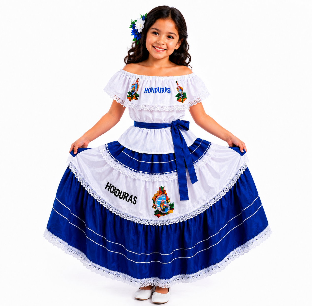 Vestido típico para niña de honduras