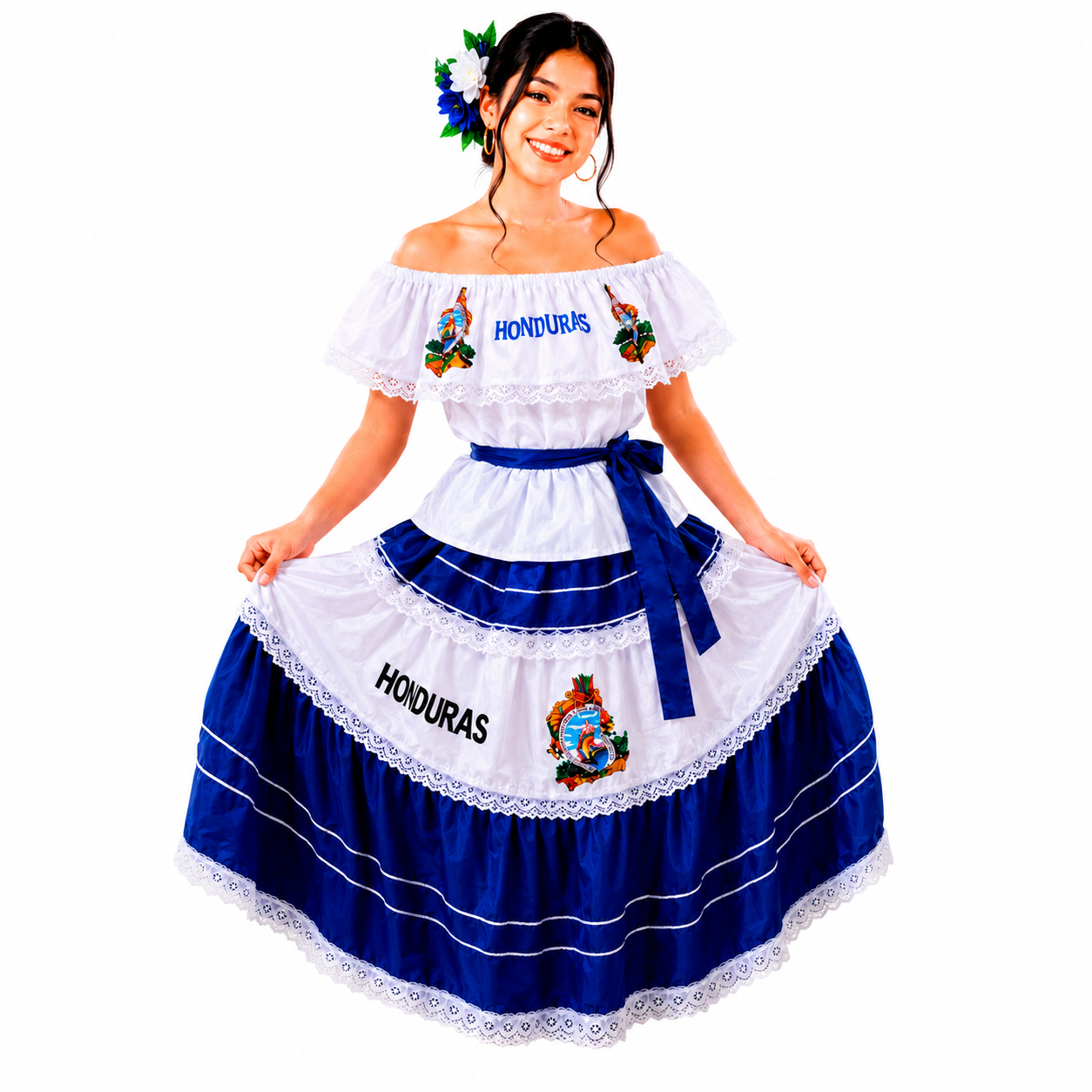 Vestido típico de honduras para señorita