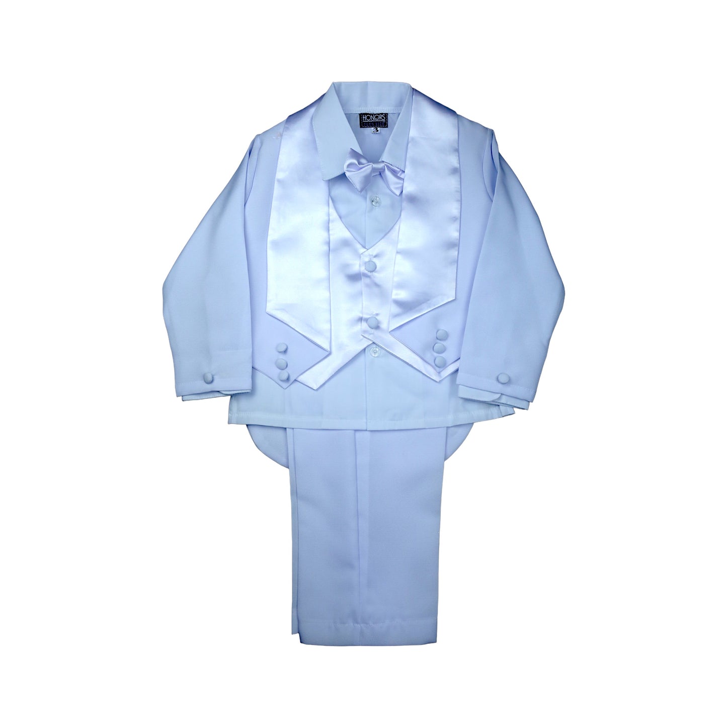 Traje de bautizo para niño color blanco