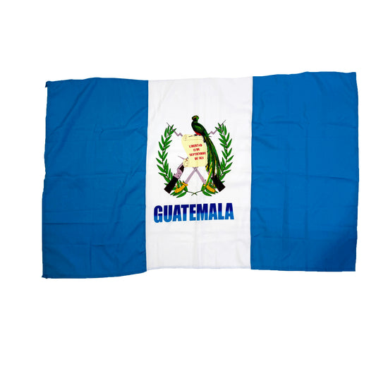 Bandera de tela lino de Guatemala