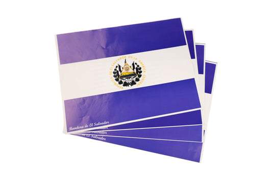 Banderas de papel de El Salvador