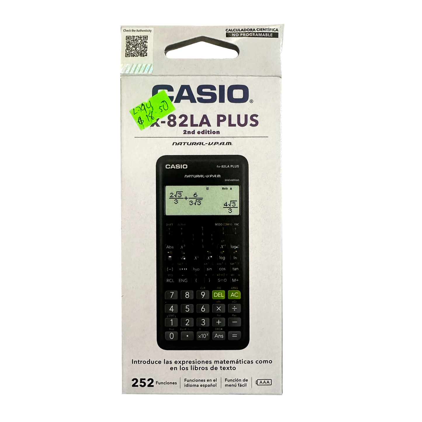 Calculadora Cientifica Casio fx-82la plus