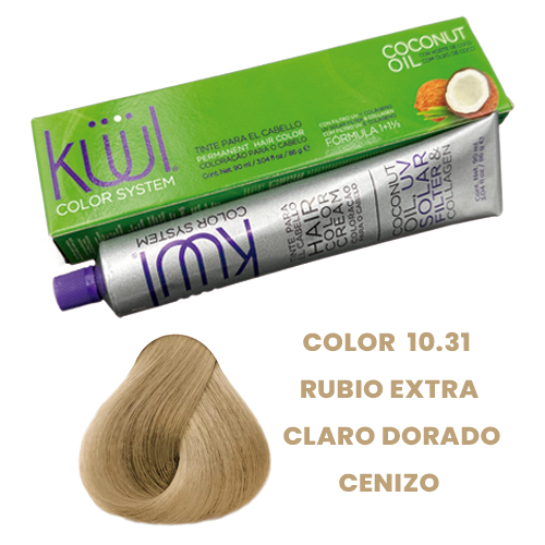 Tinte kuul color rubio extra claro dorado