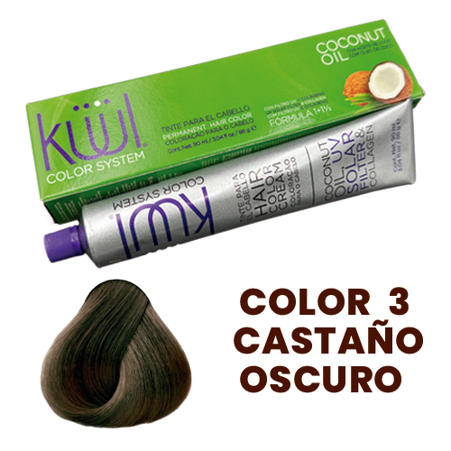 Tinte kuul color castaño oscuro