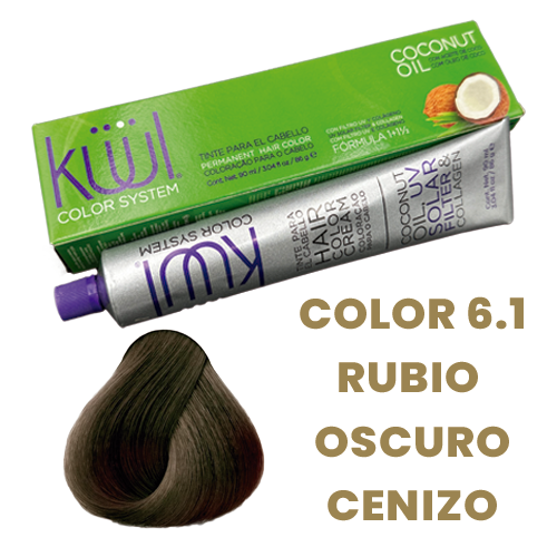 Tinte kuul color color rubio oscuro cenizo