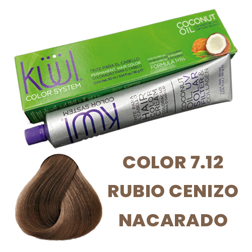 Tinte kuul color rubio cenizo nacarado