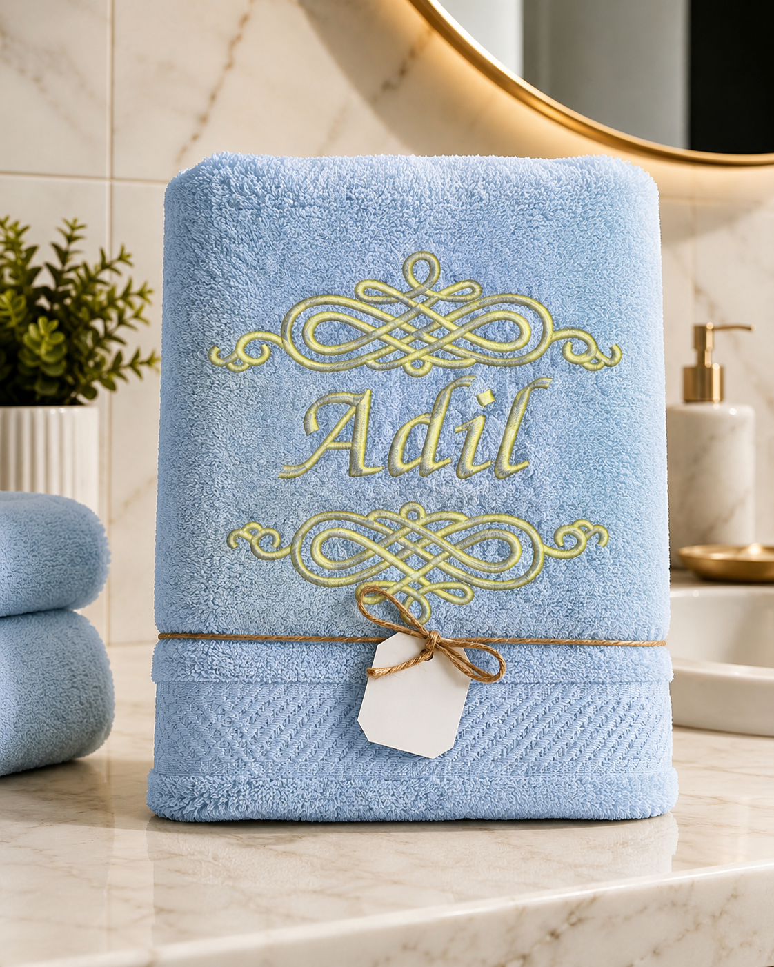 Toallas de baño majestic con bordado personalizado