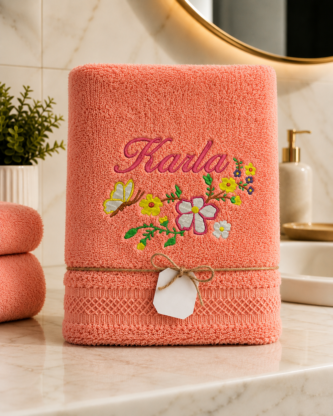Toallas de baño majestic con bordado personalizado