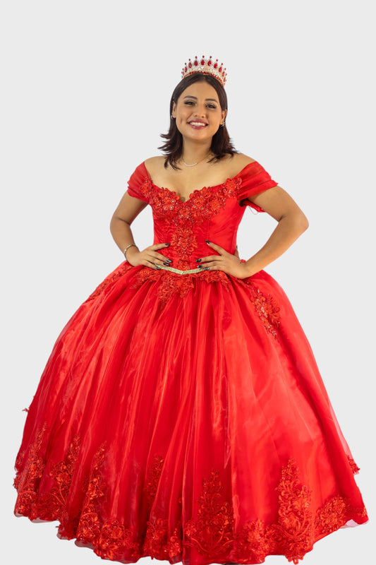 Vestido de XV años rojo