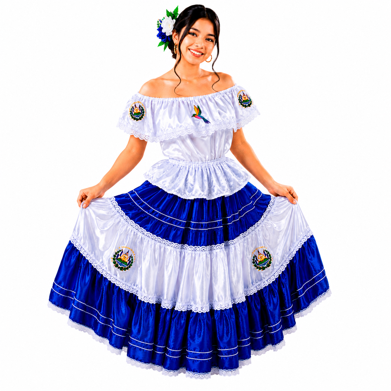Vestido tipico de El Salvador para señorita