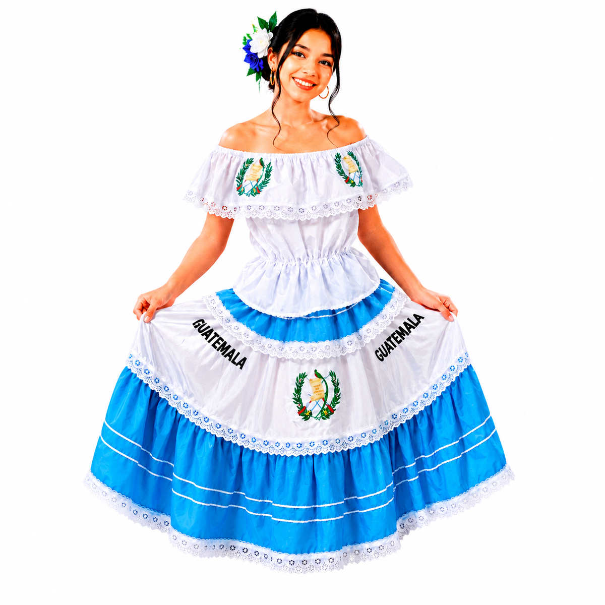 Vestido típico de Guatemala para señorita