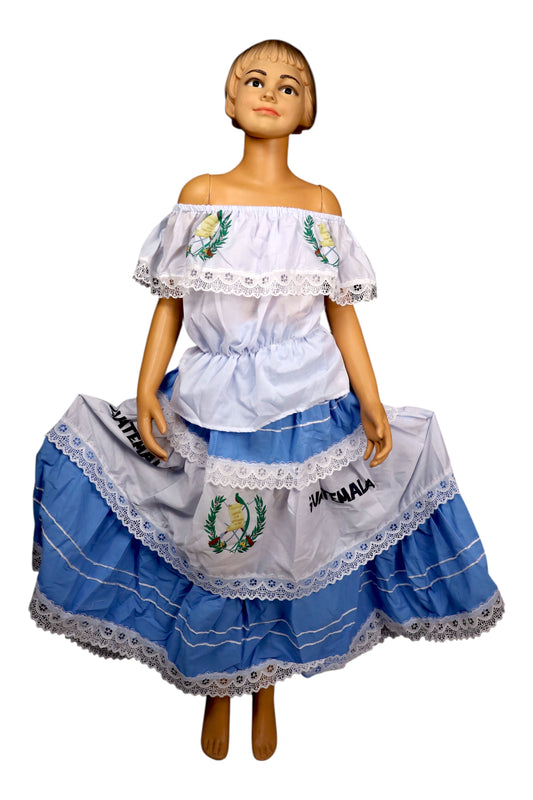 Vestido típico de Guatemala para niña