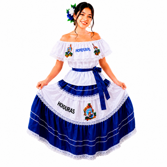 Vestido típico de honduras para señorita