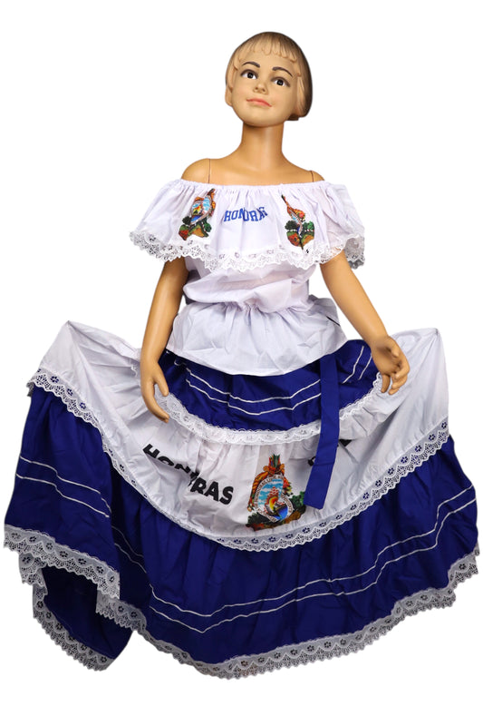 Vestido típico de honduras para niña