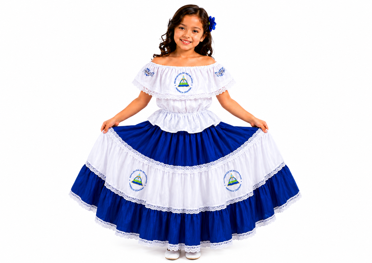 Vestido Típico de Nicaragua para niña