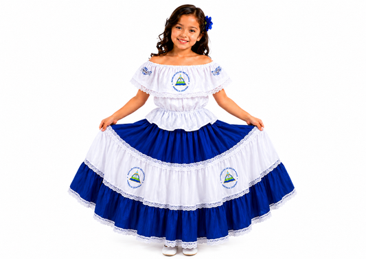Vestido Típico de Nicaragua para niña