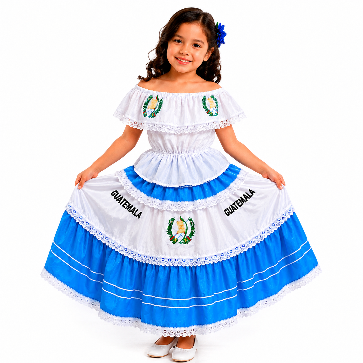 Vestido tipico de niña de Guatemala